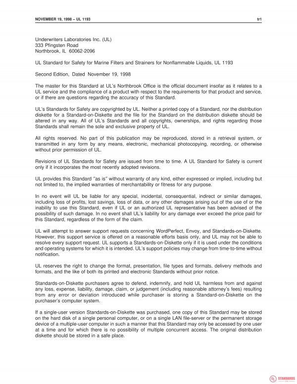 UL 1193 PDF